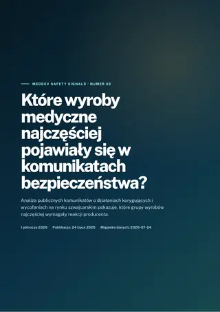 Okładka drugiego raportu MEDDEV o komunikatach bezpieczeństwa wyrobów medycznych