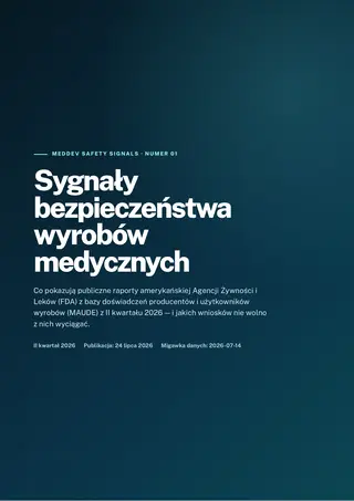Okładka pierwszego raportu MEDDEV o zgłoszeniach dotyczących wyrobów medycznych